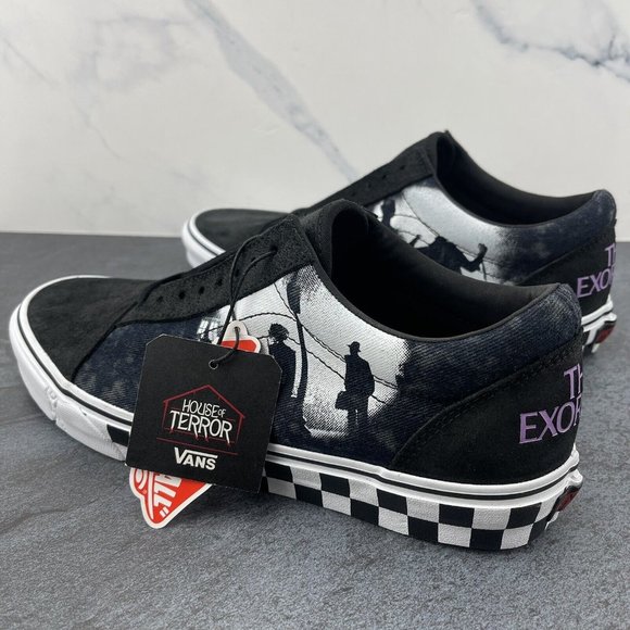 Vans House of Terror Shoes Size 10.5 Mens The Exorcist Womens 12 Off The Wall - Picture 3 of 11